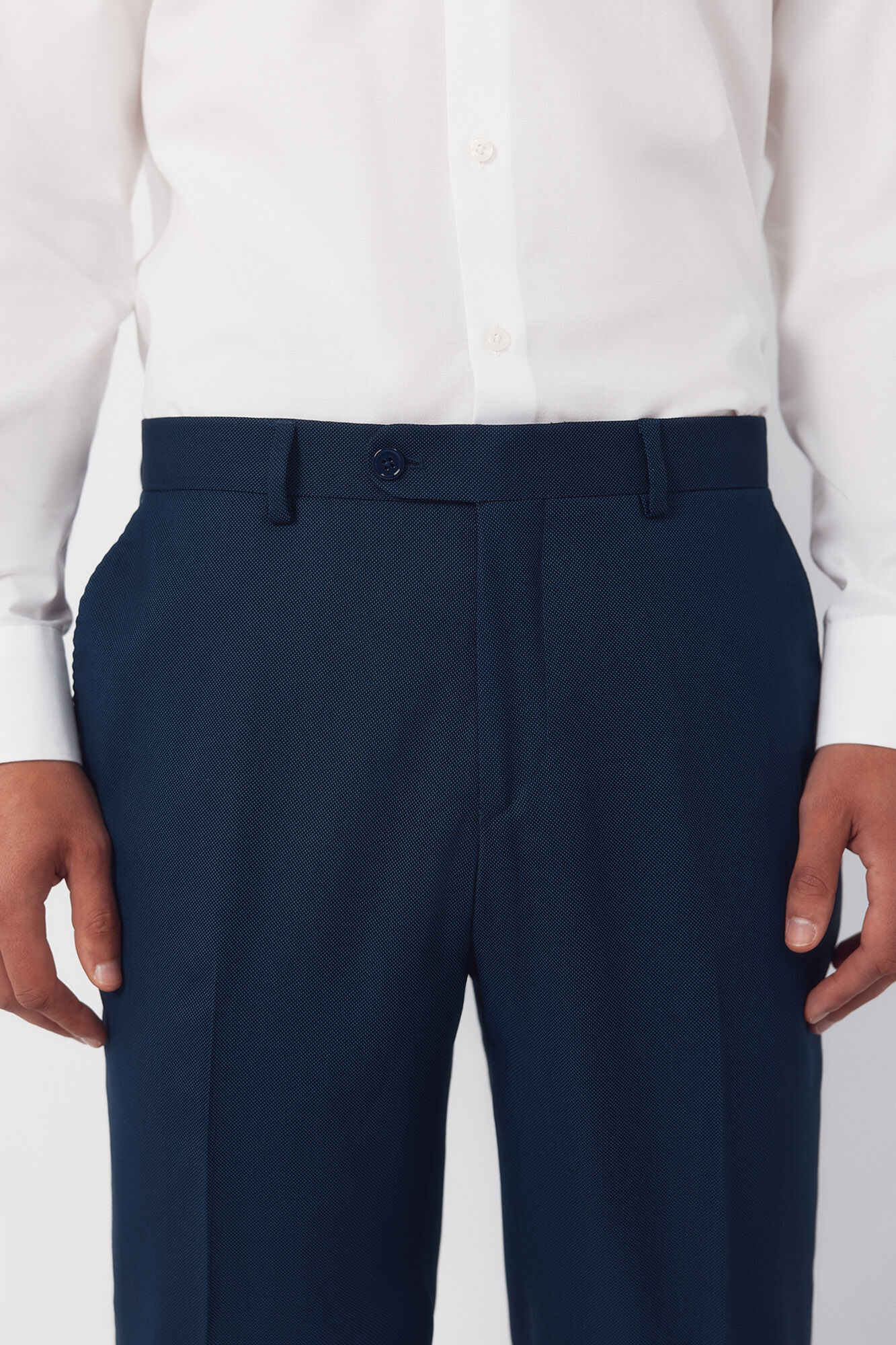 Cortefiel Pantal&oacute;n traje estructura Serie XXI azul&oacute;n Azul oscuro