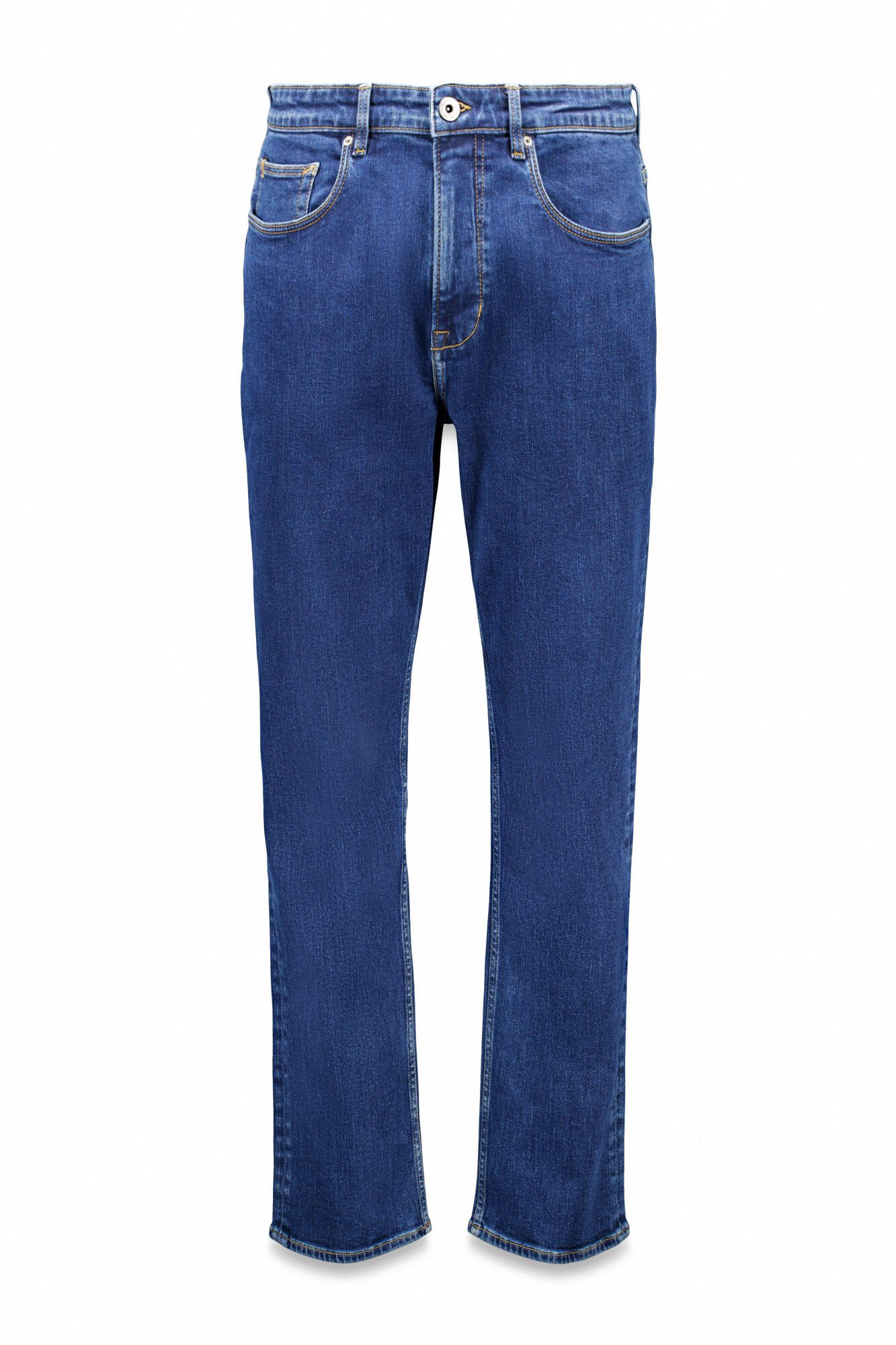 Cortefiel Pantal&oacute;n de mezclilla straight fit Azul