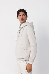 Cortefiel Sudadera con capucha Beige