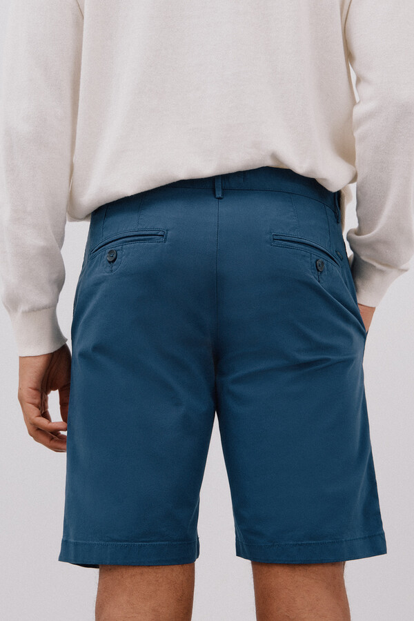 Cortefiel Bermudas chino Azul