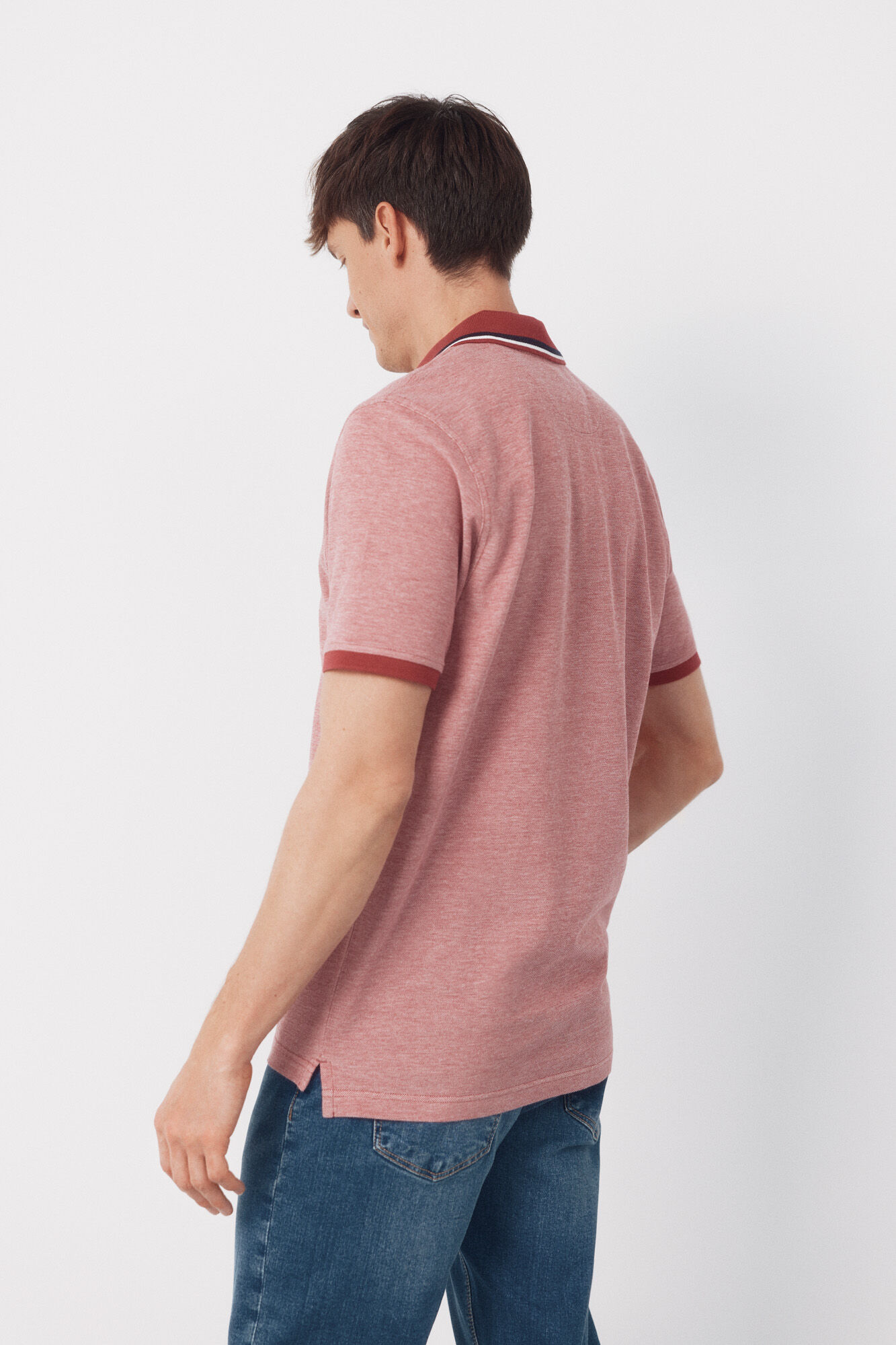 Cortefiel Polo oxford Rosa