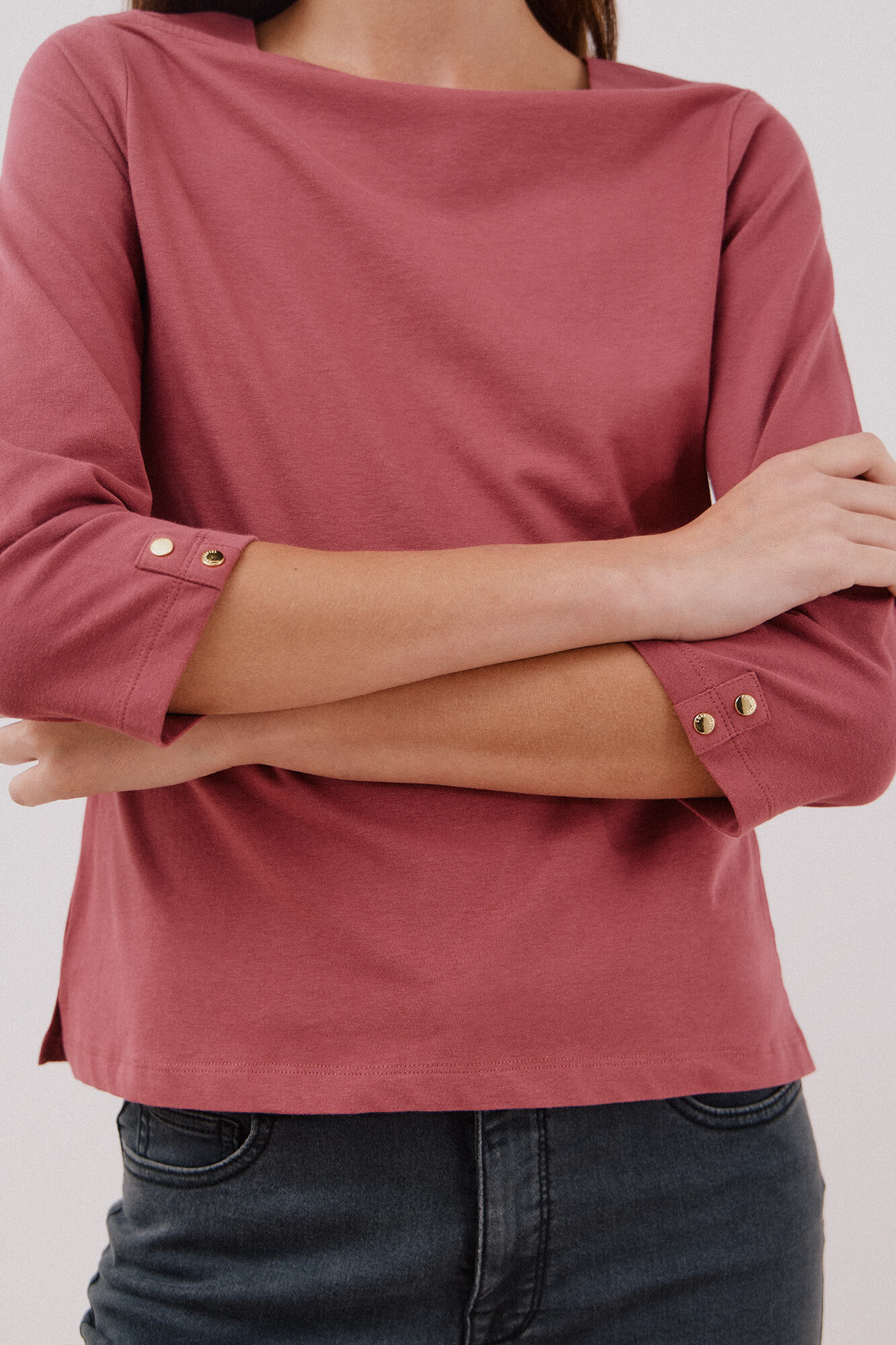 Cortefiel Playera b&aacute;sica barco Rosa