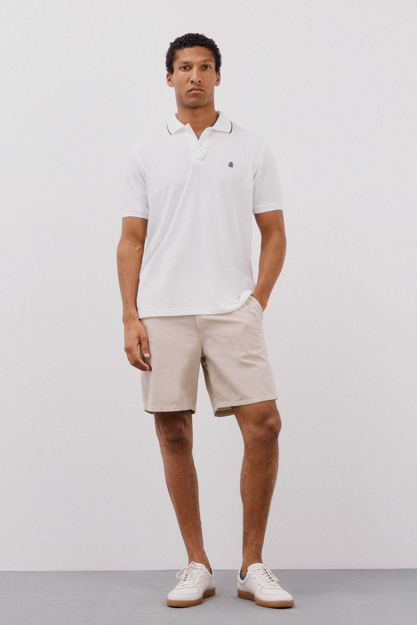 Cortefiel Polo coolmax&reg;  Blanco