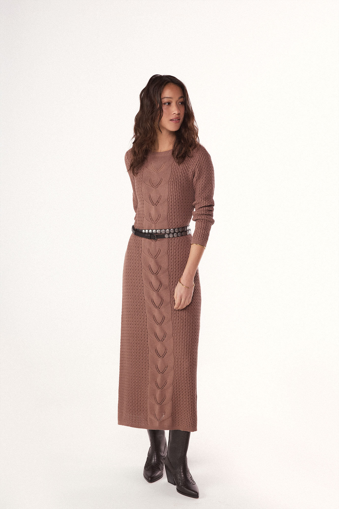 Slowlove Vestido punto largo