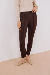 Cortefiel Legging de mujer de tejido Negro