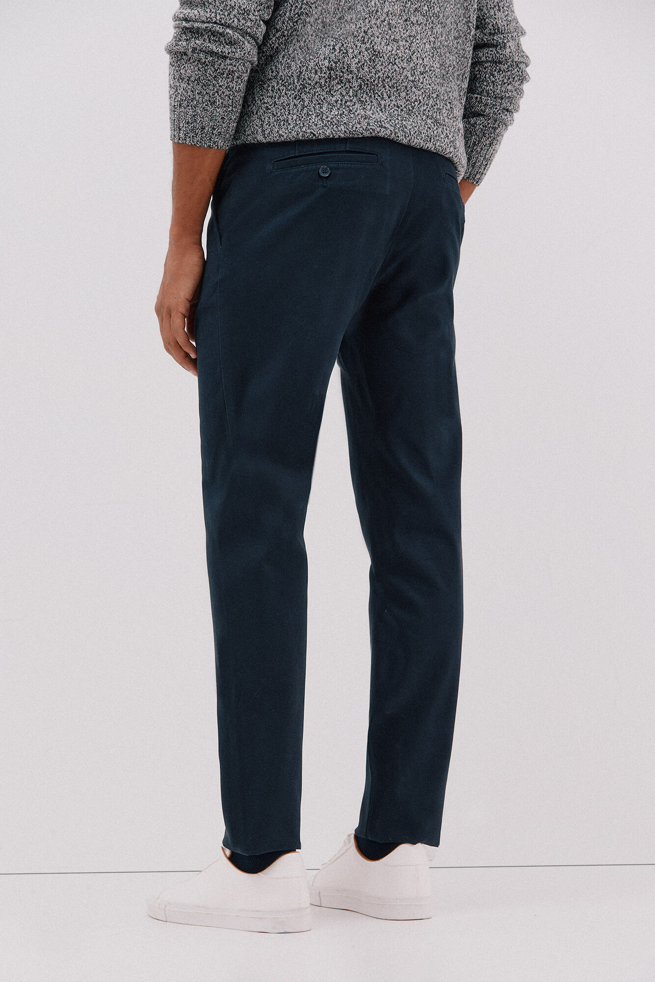 Cortefiel Pantal&oacute;n chino print slim Azul oscuro