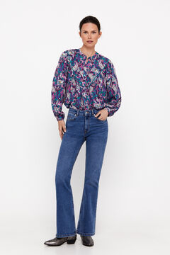 Cortefiel Blusa estampada Multicolor