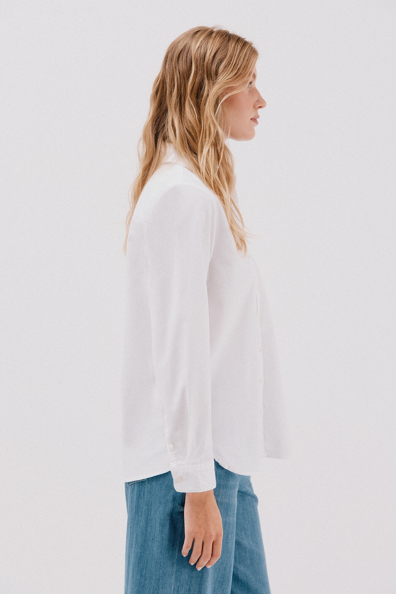 Cortefiel Camisa oxford  Blanco