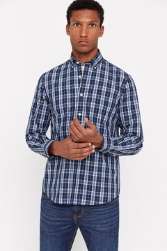 Cortefiel Camisa cuadros coolmax Azul marino
