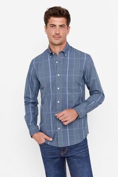 Cortefiel Camisa cuadros coolmax Azul
