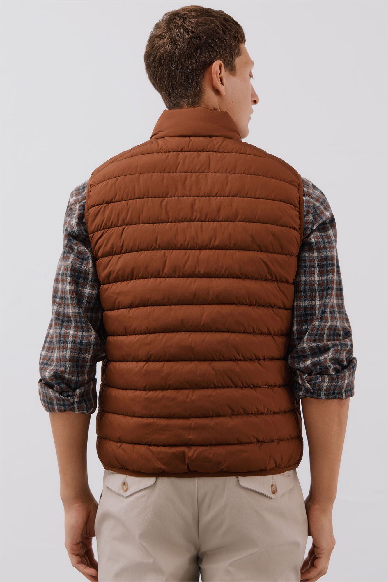 Cortefiel Chaleco acolchado ultralight Marr&oacute;n