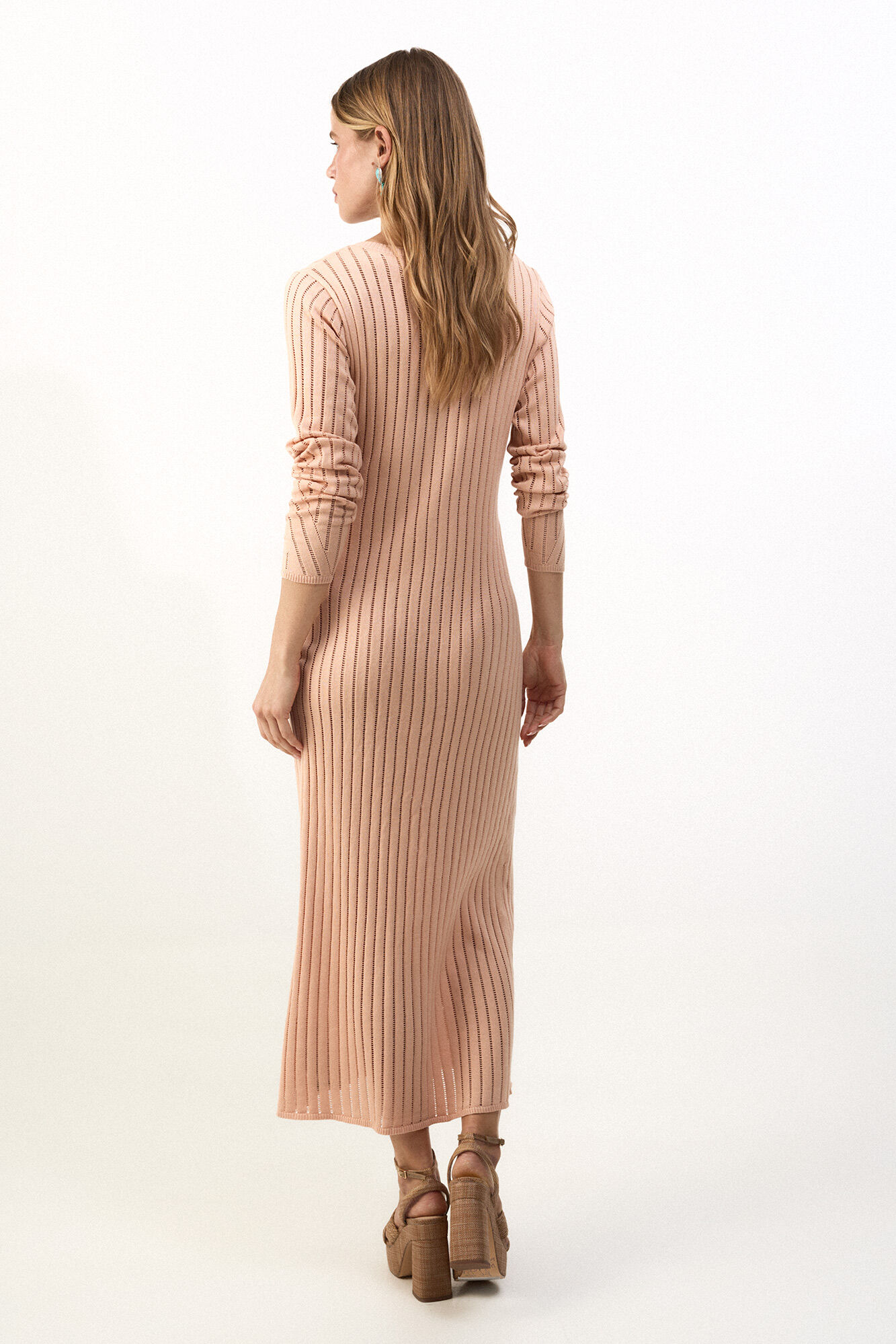 Slowlove Vestido punto Arena