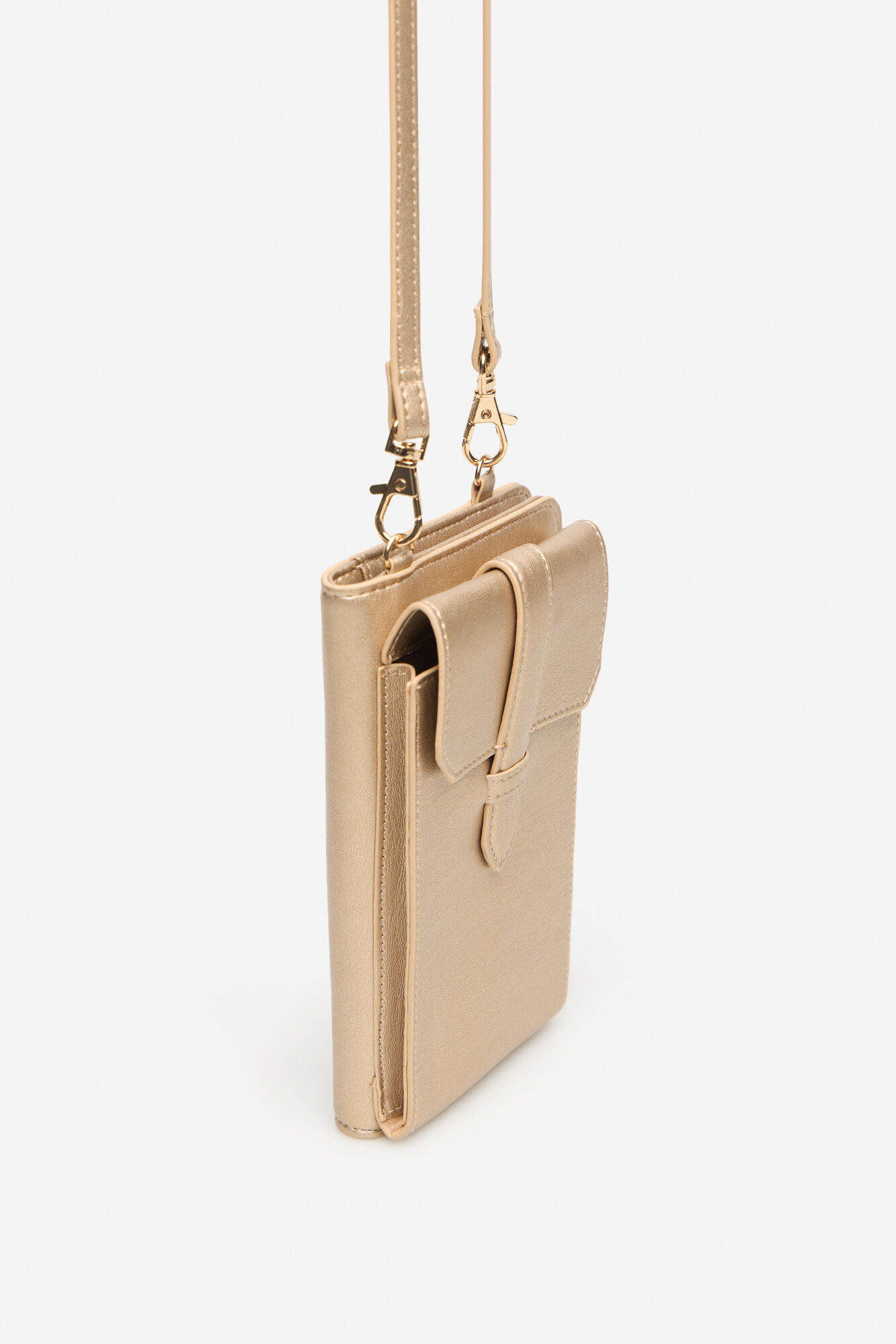 Cortefiel Portam&oacute;vil cartera dorado