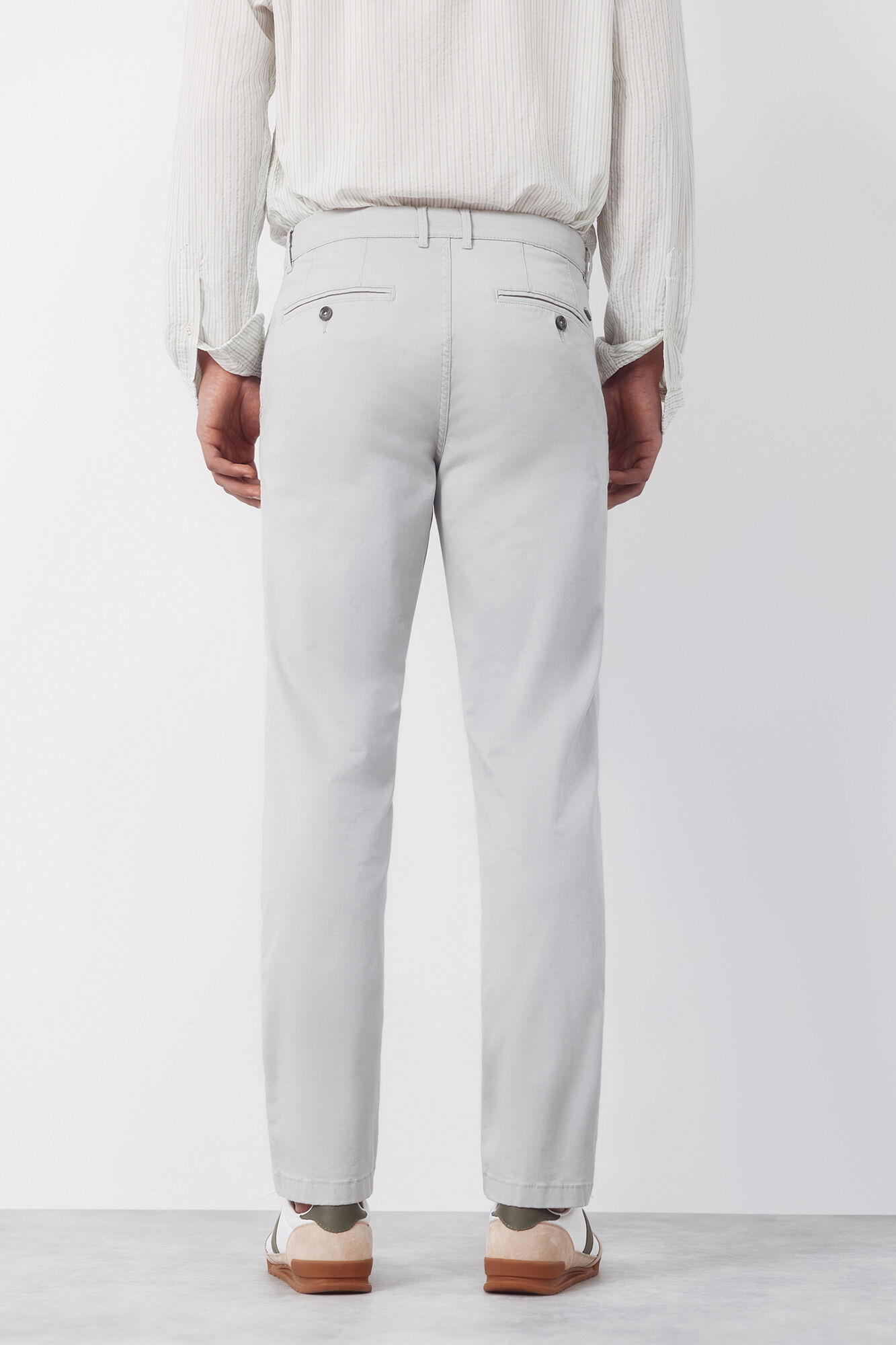 Cortefiel Pantal&oacute;n chino slim fit ligero Gris