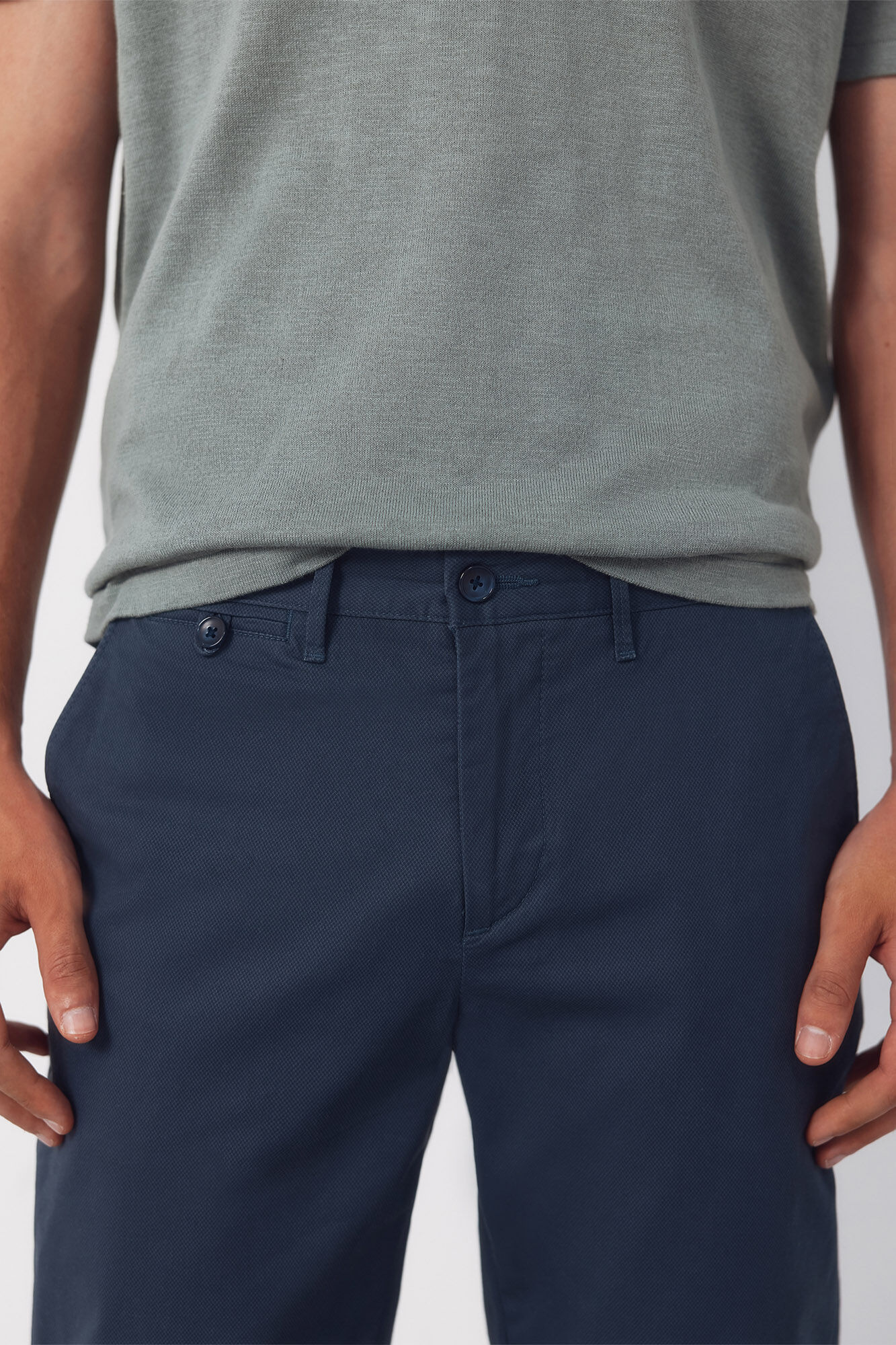 Cortefiel Pantal&oacute;n chino print slim Azul