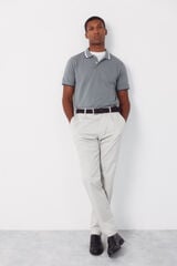Cortefiel Chino pinzas tapered Marfil