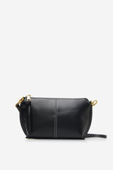 Cortefiel Bandolera básica pespuntes Negro