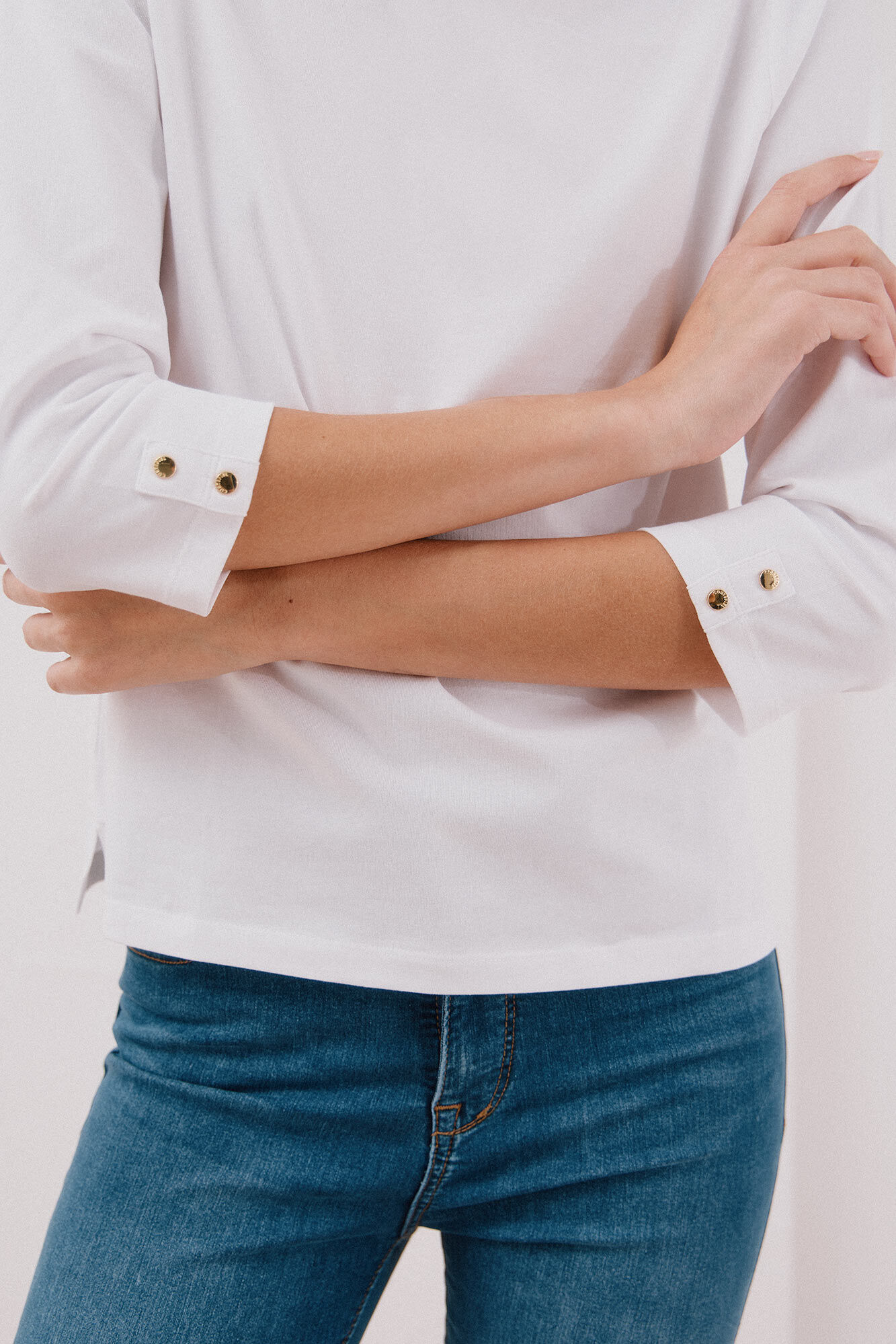 Cortefiel Playera b&aacute;sica barco Blanco