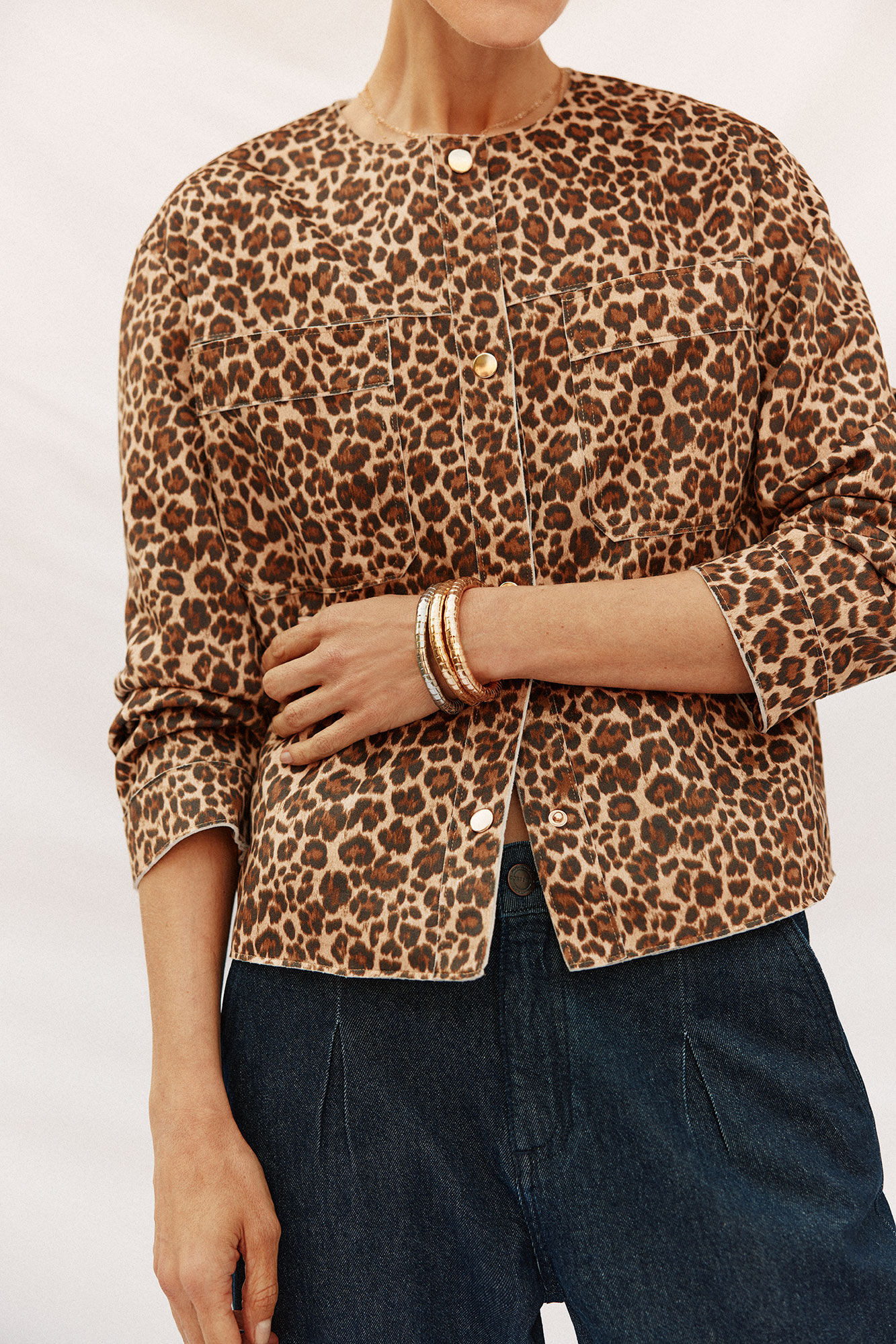 Cortefiel Chamarra efecto piel