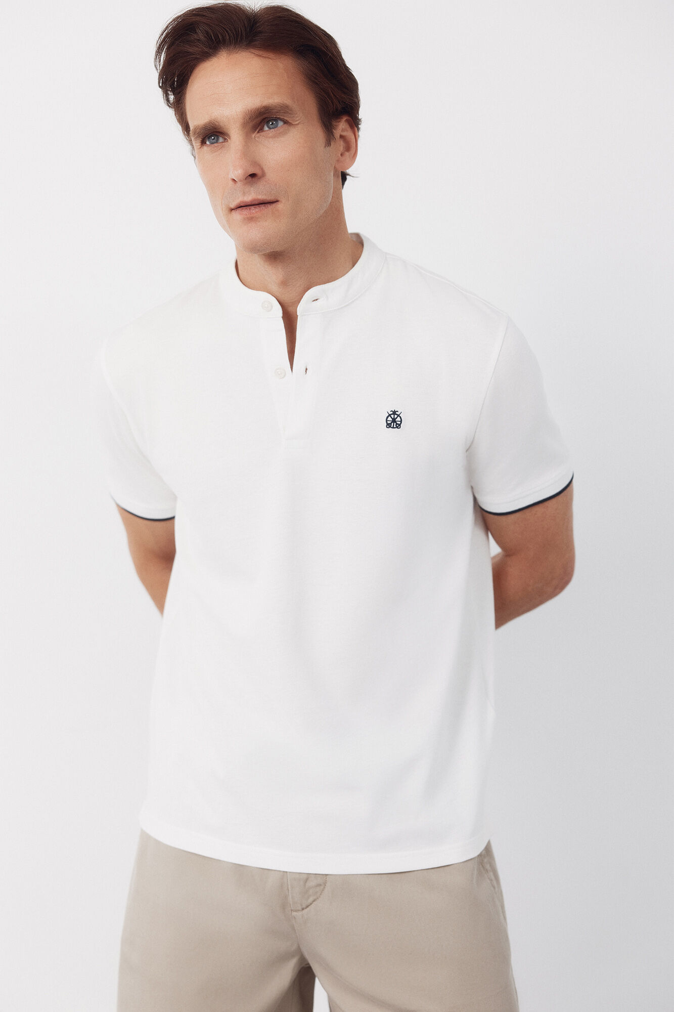 Cortefiel Polo cuello mao