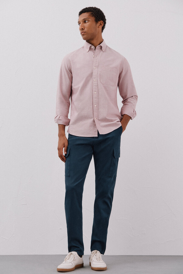 Cortefiel Camisa oxford lisa Rosa