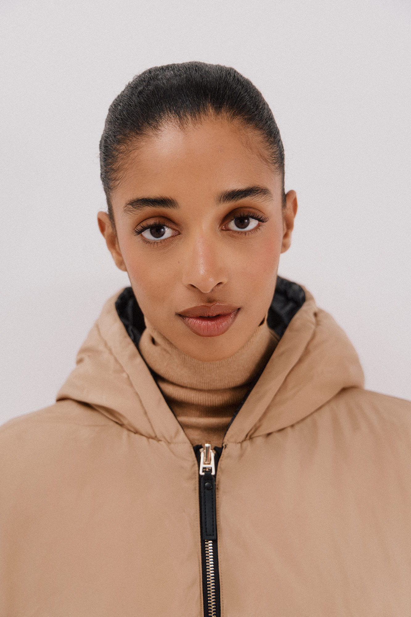 Cortefiel Chaleco largo reversible Negro