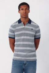 Cortefiel Polo oxford de rayas Gris