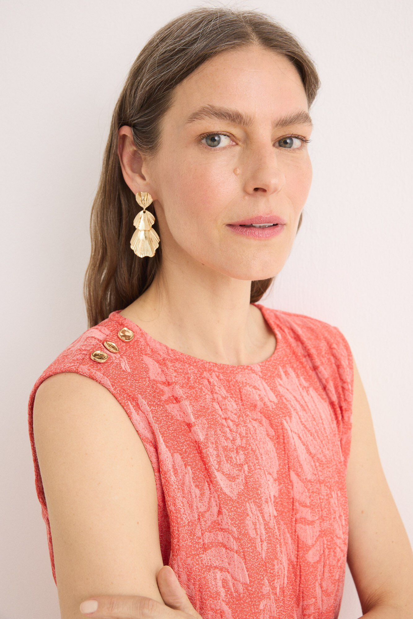 Cortefiel Top jacquard hebilla