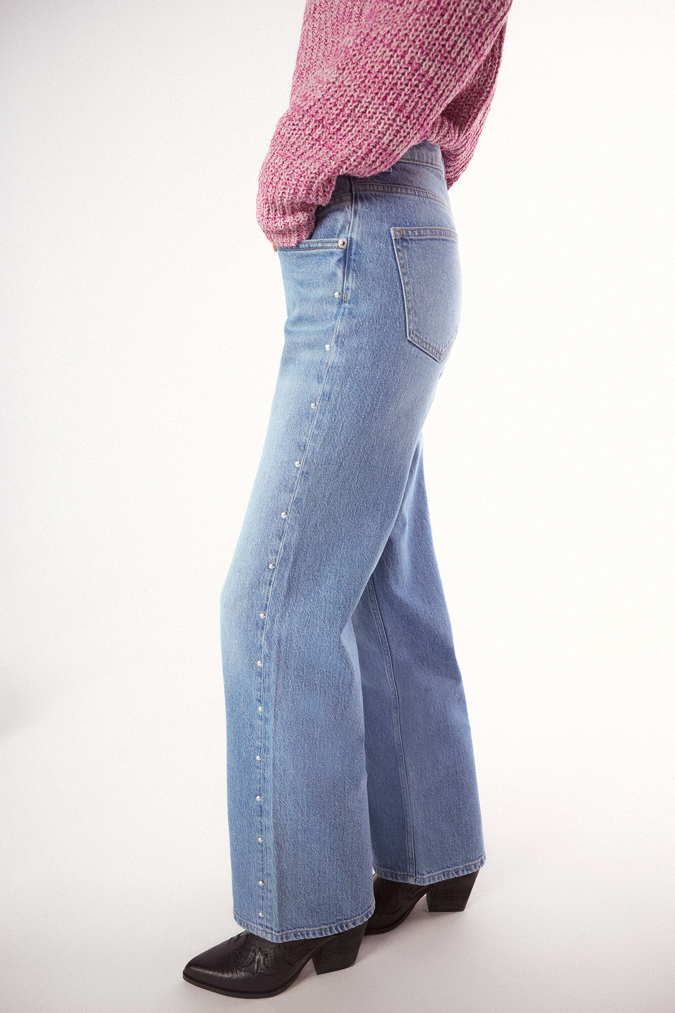 Slowlove Jeans con tachas Azul