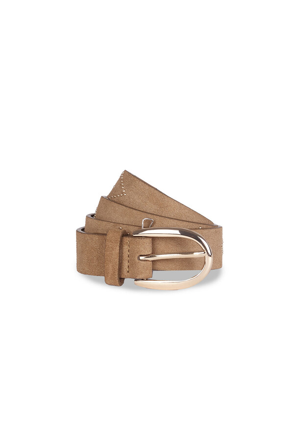 Cortefiel Stud cowboy belt Marrón