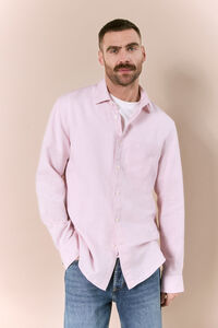 OOTO Camisa algod&oacute;n lino rayas