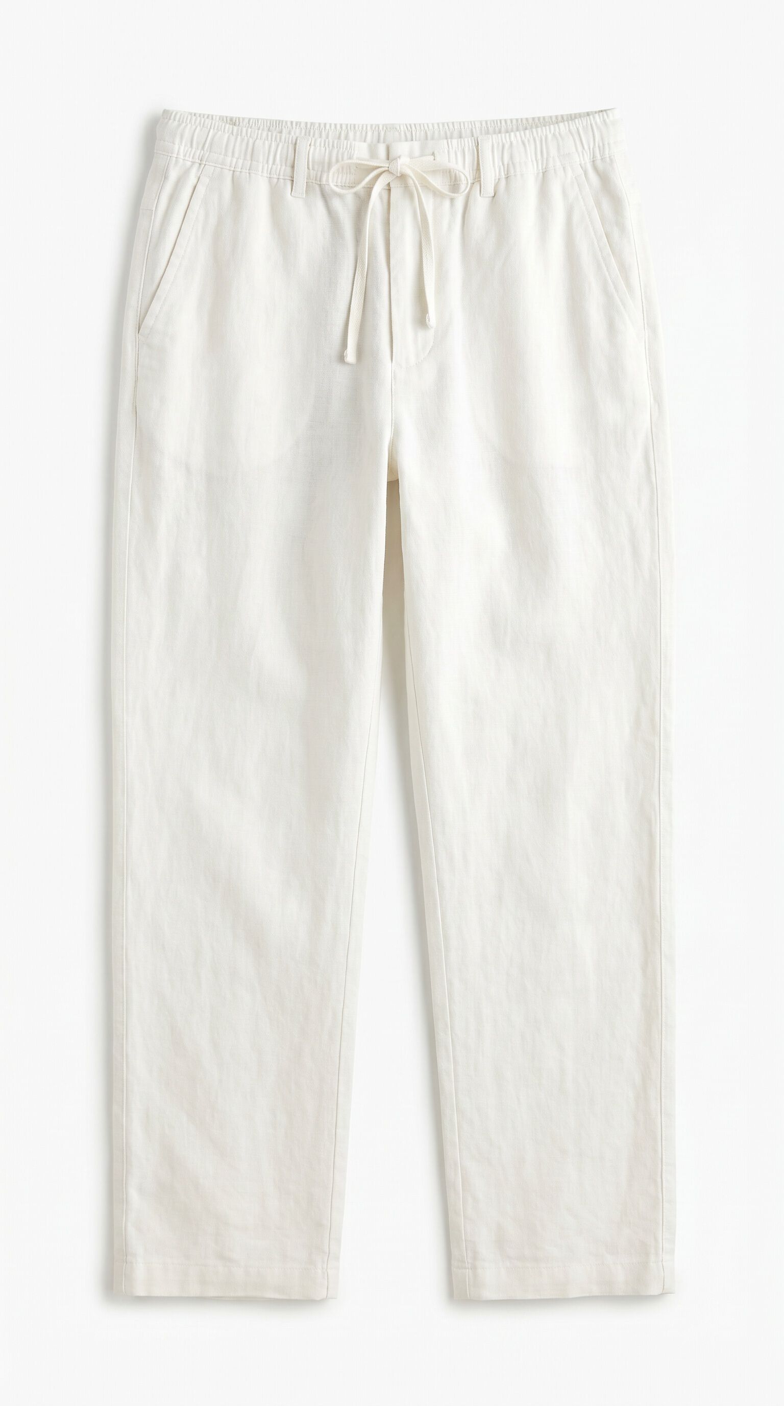 OOTO Pantal&oacute;n de lino-algod&oacute;n regular Marfil