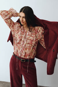 Cortefiel Blusa volante delantero