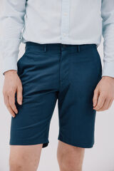 Cortefiel Bermudas chino Azul oscuro