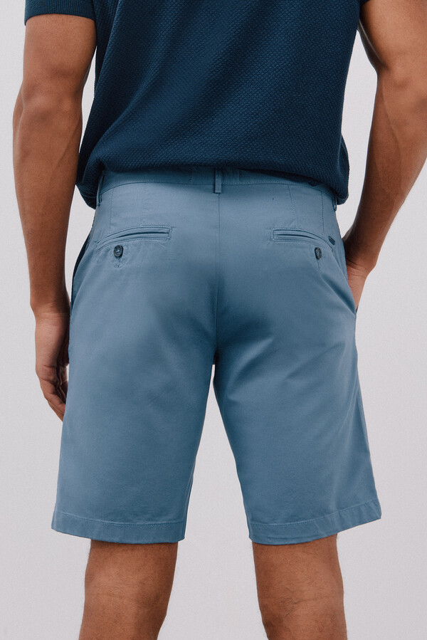 Cortefiel Bermudas chino Azul