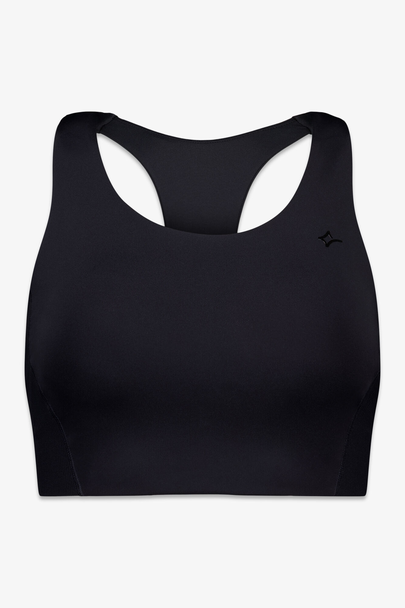 Dash and Stars Brasier deportivo negro el&aacute;stico 4D negro