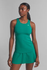 Dash and Stars Camiseta entallada sin mangas verde verde