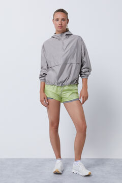 Dash and Stars Chamarra canguro wind resistant gris