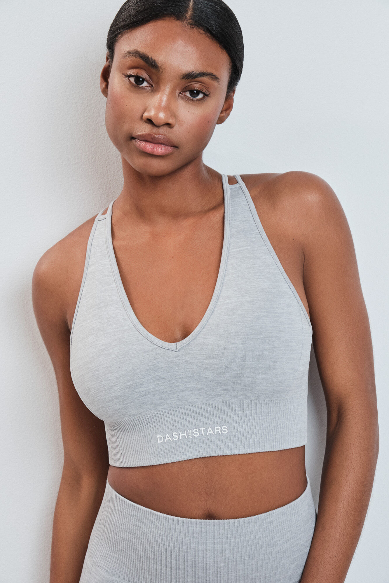 Dash and Stars Brasier deportivo SEAMLESS COMFORT gris gris
