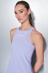 Dash and Stars Playera lila con mangas ajuste morado/lila