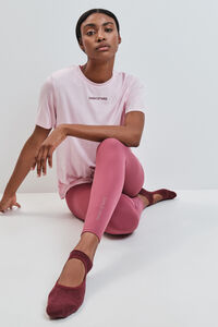 Dash and Stars Playera manga corta de modal rosa