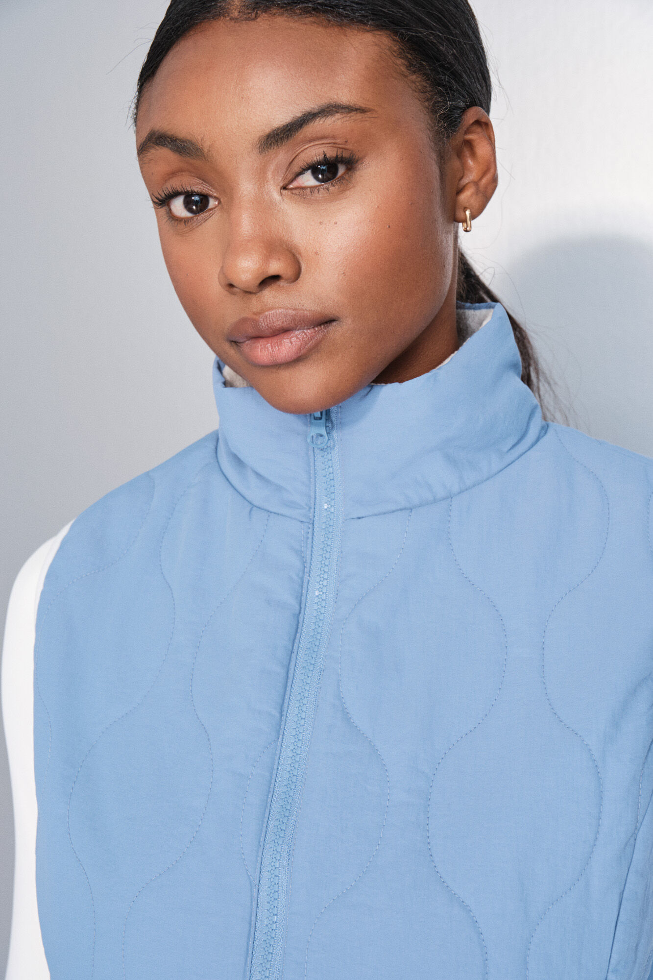 Dash and Stars Acolchado acolchado con chaleco azul azul