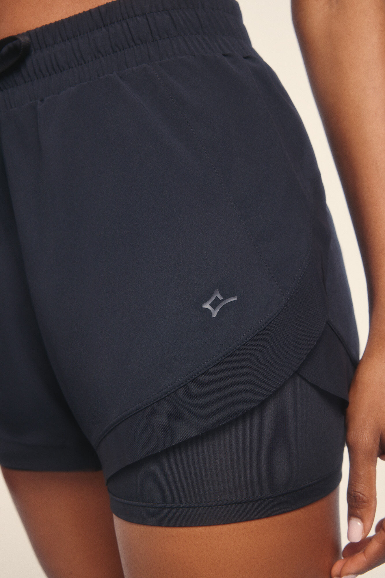 Dash and Stars Short ultra ligero malla negro