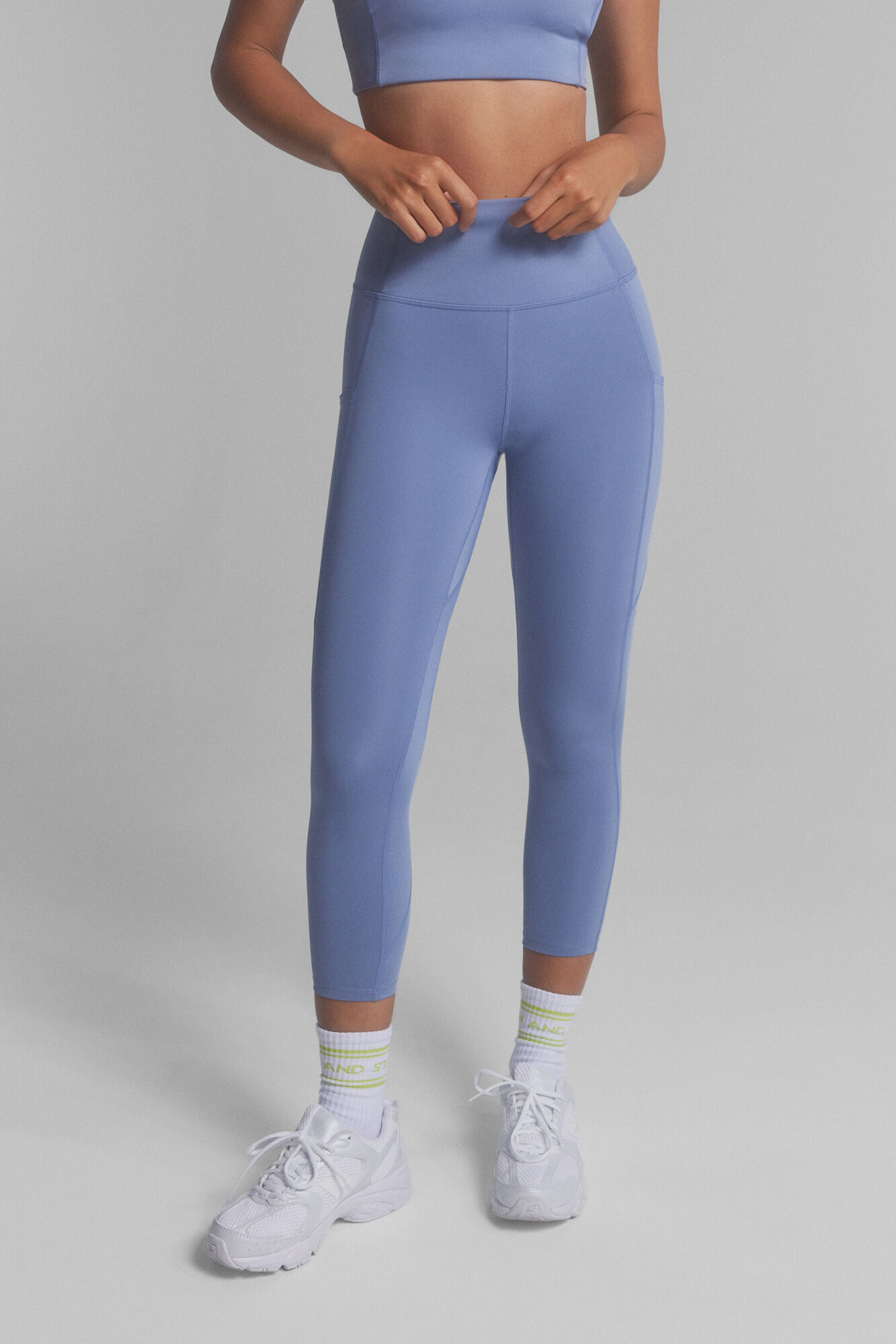 Dash and Stars Legging 4D STRETCH crop azul azul