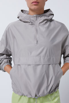 Dash and Stars Chamarra canguro wind resistant gris