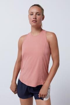 Dash and Stars Camiseta halter naranja rojo