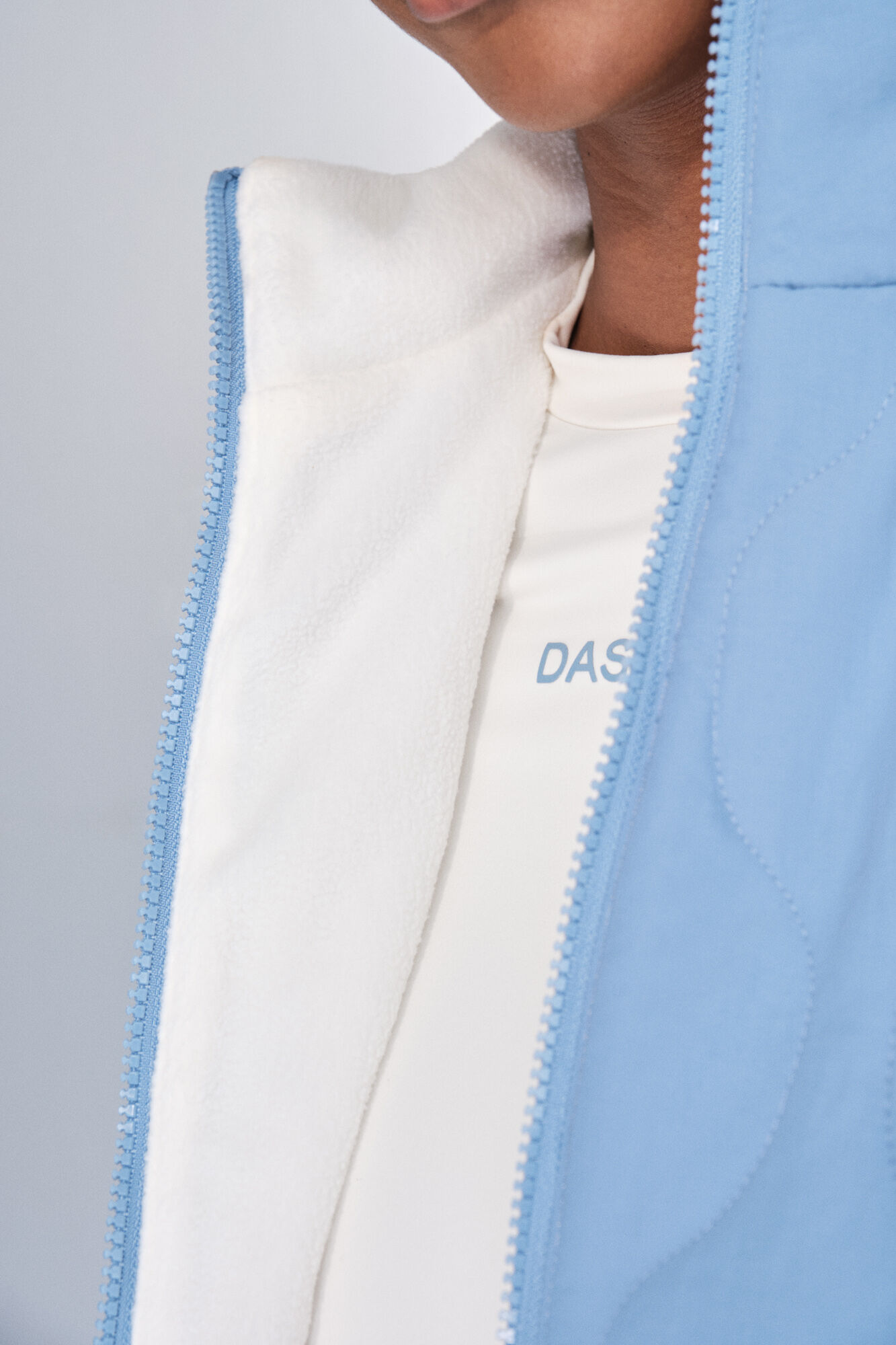 Dash and Stars Acolchado acolchado con chaleco azul azul