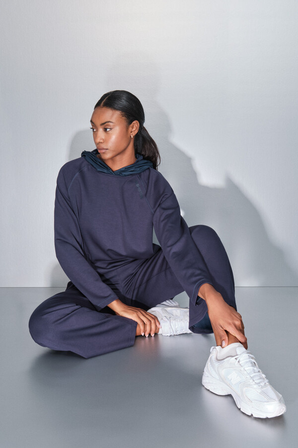 Dash and Stars Sudadera azul oscuro de soft touch azul