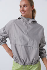 Dash and Stars Chamarra canguro wind resistant gris