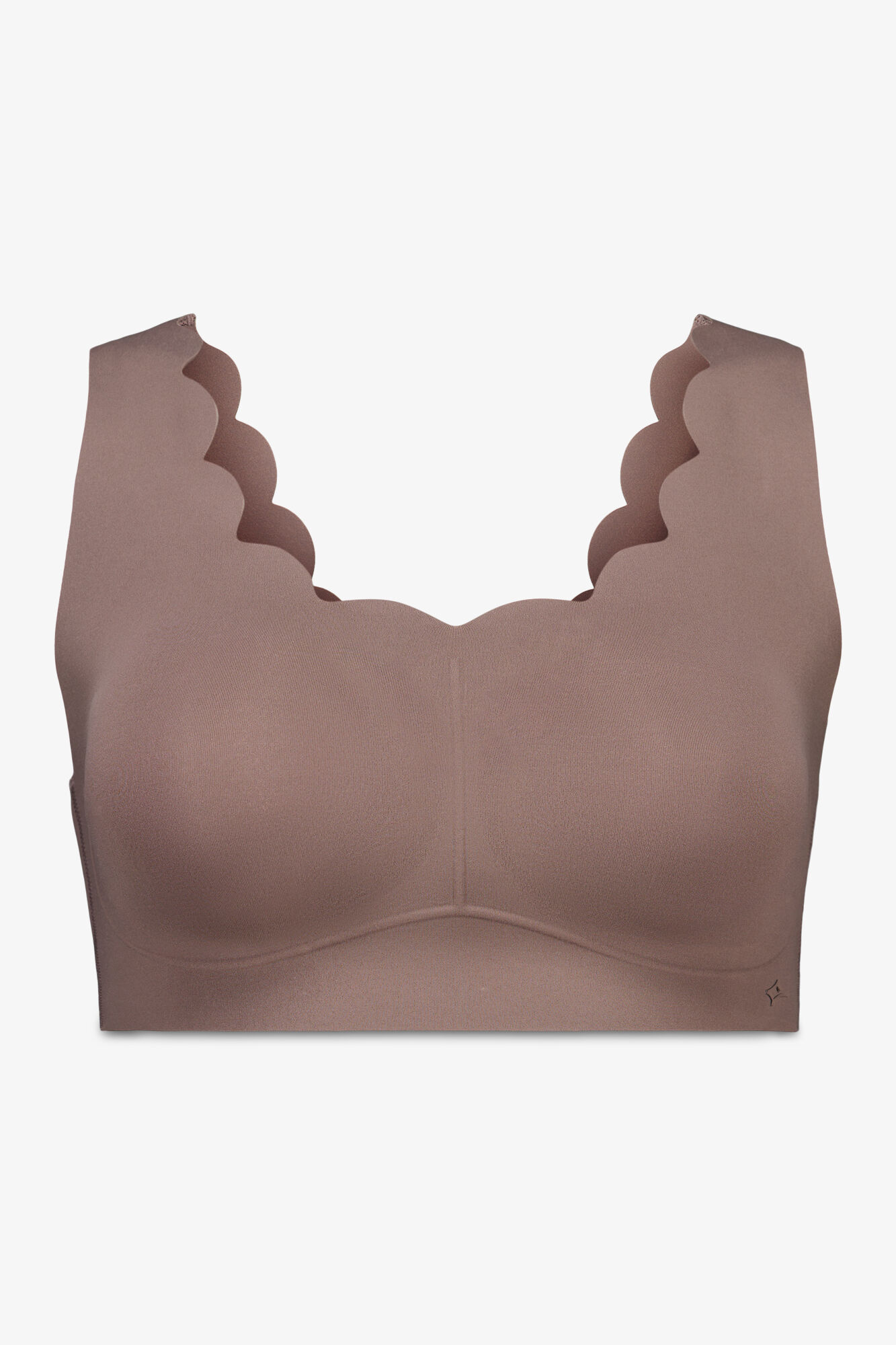 Dash and Stars Brasier deportivo marr&oacute;n COMPRESIVO caf&eacute;